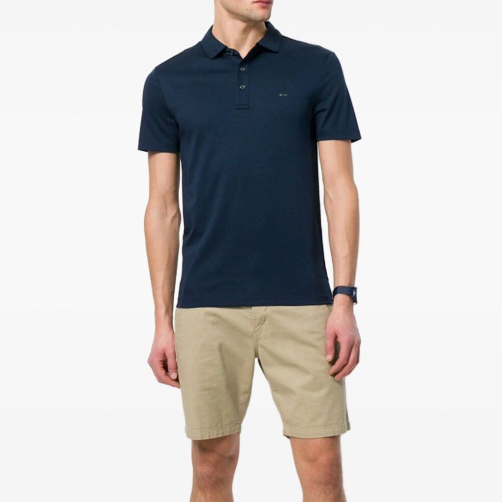 Michael Kors Polo Shirt Classic Fit Navy Blue Medium